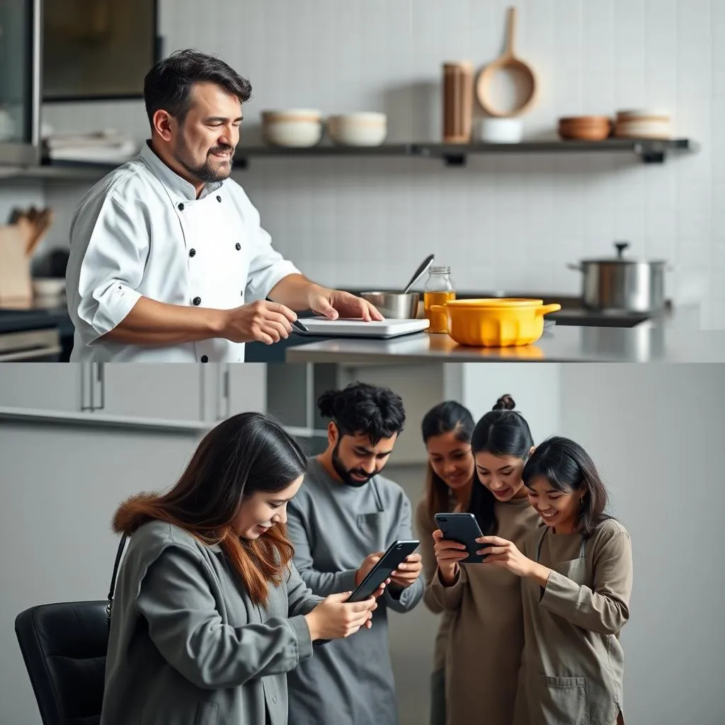 Comparación entre formación presencial y digital en restaurantes